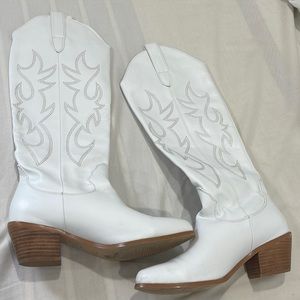 White cowboy boots